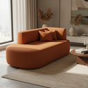 Ver imagem 1 de Sofá Orgânico Versátil Abby 210 Cm - Zahav Estofados:bouclê/terracota