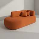 Ver imagem 4 de Sofá Orgânico Versátil Abby 210 Cm - Zahav Estofados:bouclê/terracota