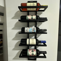 Adega Vertical para 5 Garrafas de Vinho Estilo Industrial - 3