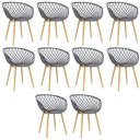 Ver imagem 1 de Kit com 10 Cadeiras com Braços Polipropileno Clarice Branco
