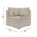 Ver imagem 3 de Sofá Modular de Canto 90cm Zen CabeCasa MadeiraOriginals