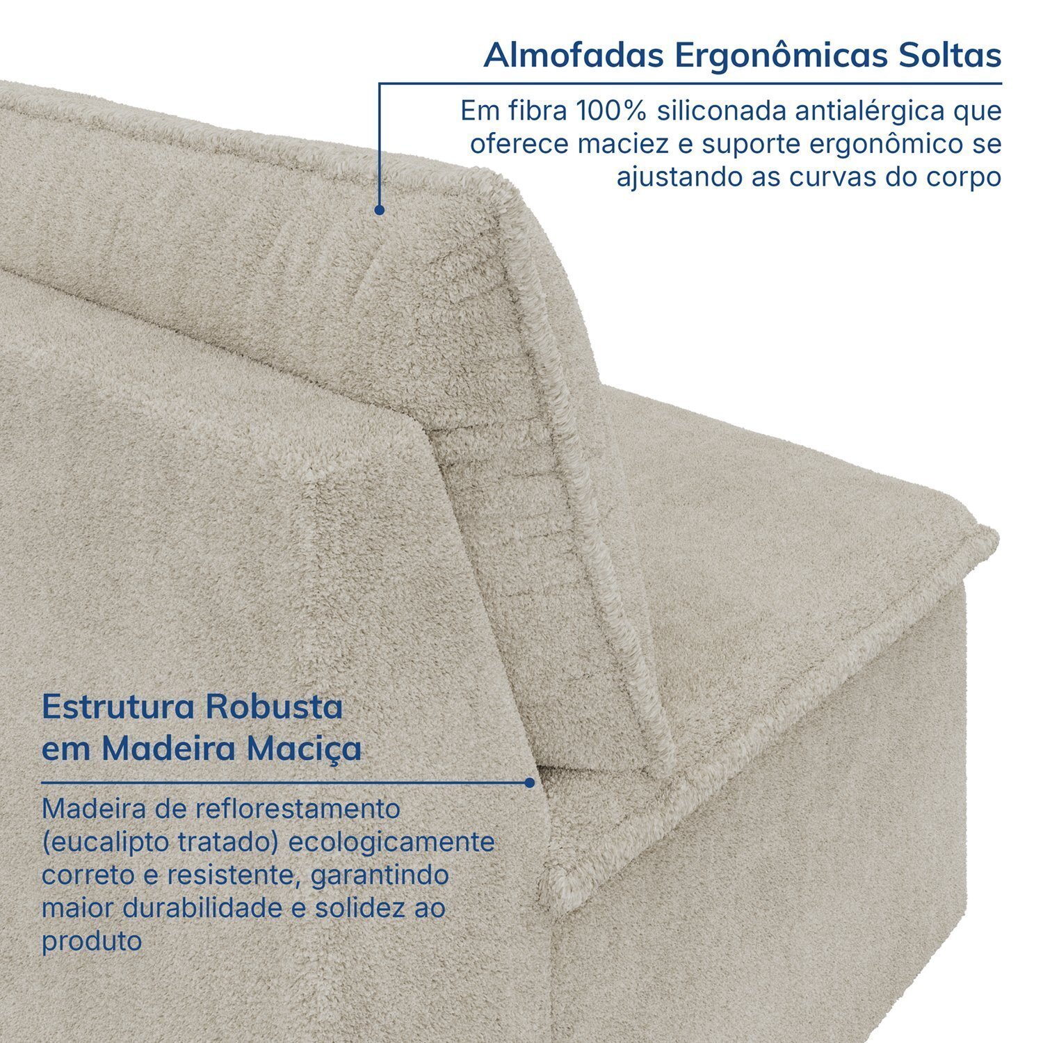 Sofá Modular de Canto 90cm Zen Cabecasa Madeiramadeira - 6