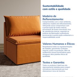 Sofá Modular Central 85cm Zen CabeCasa MadeiraMadeira - 9