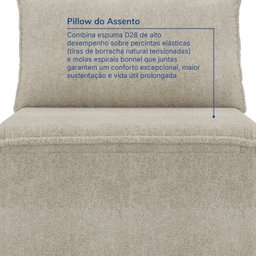 Sofá Modular Central 85cm Zen CabeCasa MadeiraMadeira - 5