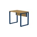 Ver imagem 6 de Escrivaninha Mesa Escritório P25 90cm Samba e Azul Delrei Marrom