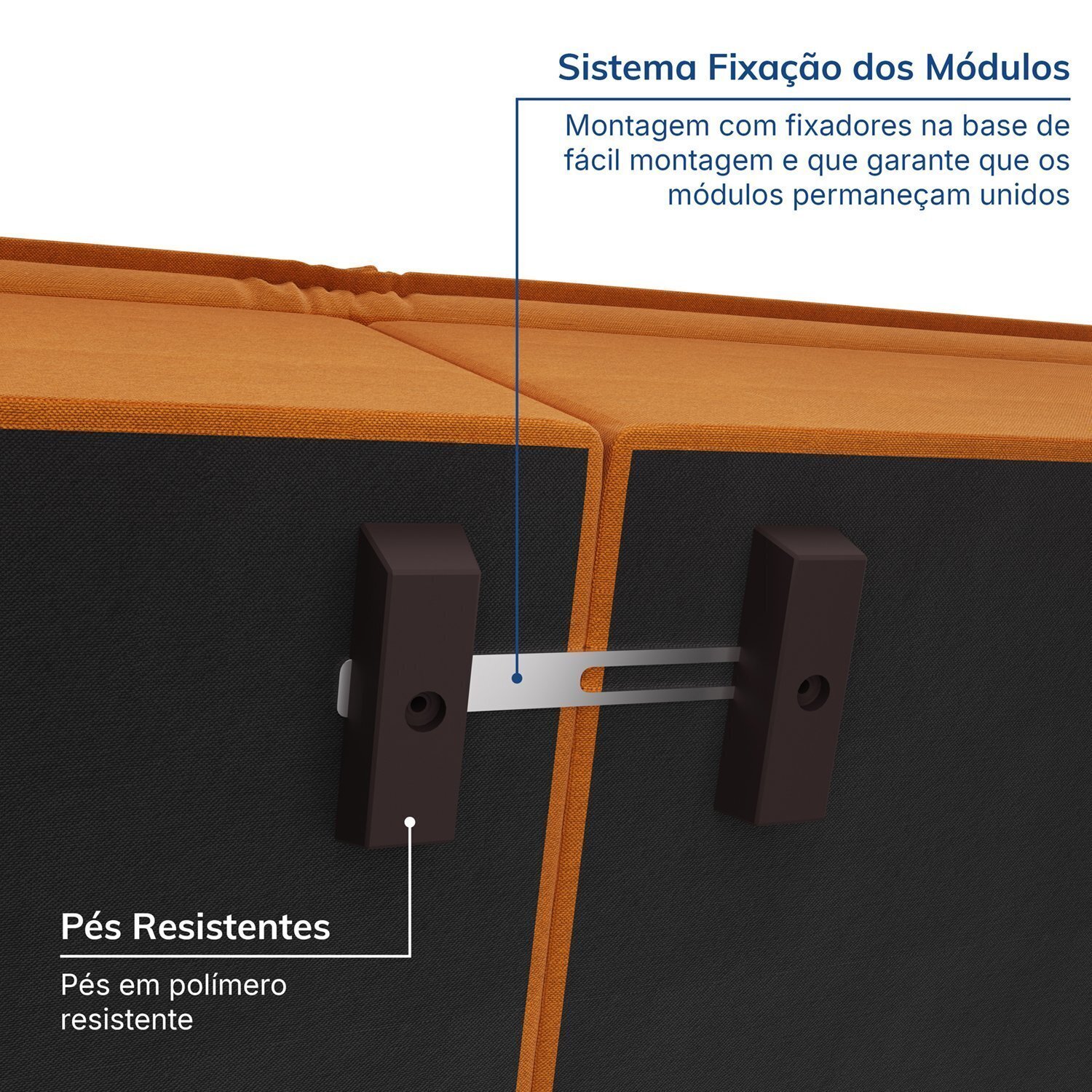 Sofá Modular com Braço Direito 105cm Zen Cabecasa Madeiramadeira - 4