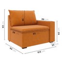 Ver imagem 3 de Sofá Modular com Braço Direito 105cm Zen CabeCasa MadeiraOriginals