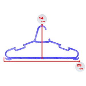 Cabide Infantil Criança Pequeno Acrílico Cristal Azul Kit 50 Peças