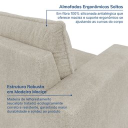Sofá Modular Com Braço Direito 105cm Zen CabeCasa MadeiraMadeira - 5