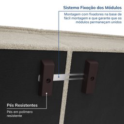 Sofá Modular Com Braço Direito 105cm Zen CabeCasa MadeiraMadeira - 4