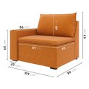 Ver imagem 3 de Sofá Modular com Braço Esquedo 105cm Zen CabeCasa MadeiraOriginals