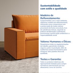 Sofá Modular Com Braço Esquedo 105cm Zen CabeCasa MadeiraMadeira - 9