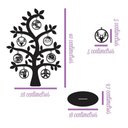 Ver imagem 2 de Árvore Branca com Bolinhas de Natal 28cmx40cm - Cria Arte Laser Branco