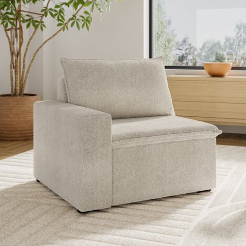 Sofá Modular com Braço Esquedo 105cm Zen CabeCasa MadeiraOriginals