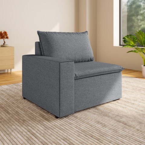 Sofá Modular com Braço Esquedo 105cm Zen CabeCasa MadeiraOriginals