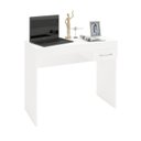 Ver imagem 5 de Conjunto 2 Peças com Escrivaninha com Gaveta e Estante para Livros 10 Nichos Branco 100% MDF