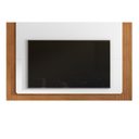 Ver imagem 1 de Painel Suspenso Roma 217cm Branco-Cedro para até 60? - Casa D Branco-Cedro