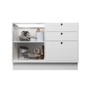 Ver imagem 7 de Cozinha Compacta Modulada 2 Peças 3 Portas 3 Gavetas Sevilha Branco/Ártico/Carvalho Nature