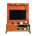 Ver imagem 1 de Rack Bancada Aruba com Painel para Tv até 55 Polegadas 1,35m Egeo Cedro/off White