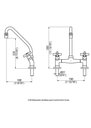 Ver imagem 4 de Misturador para Cozinha de Mesa Dn15 Slim Cross Cromada Perflex