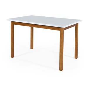 Mesa de Jantar Elisa para Cozinha ou Área Gourmet Moderna:branco