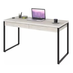 Mesa Escritório Office Estilo Industrial 1,35m C/ 2 Gavetas - 3