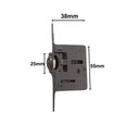 Ver imagem 2 de Fecho Trinco Rolete 501 Preto sem Chave Haga