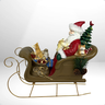 Trenó Papai Noel 36cm em Resina - 3