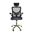 Ver imagem 3 de Cadeira Presidente Sena Luxury Dourado em Courvin