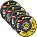 Ver imagem 1 de Disco Lixa Flap 115mm Grão 100 Madeira Aço Desbaste | 04 Un