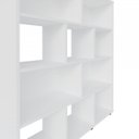 Ver imagem 6 de Conjunto 2 Peças com Escrivaninha com Nichos e Estante para Livros 10 Carvalho Branco