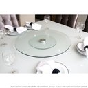 Ver imagem 3 de Centro De Mesa Prato Giratório Vidro Temperado Incolor 80Cm