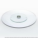 Ver imagem 4 de Centro De Mesa Prato Giratório Vidro Temperado Incolor 80Cm