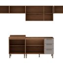 Ver imagem 4 de Cozinha Completa Modulada com Área de Serviço Integrada Bege/Ébano/Off White