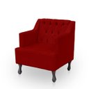 Ver imagem 4 de Poltrona para Sala de Estar Clássica Confortável e Reforçada Suede Elizabeth