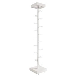 Kit Expositor de Calçados com 1 Coluna e 15 Suportes Aramados Screw Comac Branco - 1