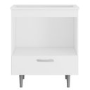 Ver imagem 1 de Balcão com Tampo para Cooktop 4 Bocas 72 cm Alecrim Branco Poliman