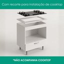 Ver imagem 5 de Balcão com Tampo para Cooktop 4 Bocas 72 cm Alecrim Branco Poliman