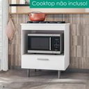 Ver imagem 6 de Balcão com Tampo para Cooktop 4 Bocas 72 cm Alecrim Branco Poliman