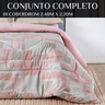 Cobertor de Casal Queen Size Grosso Selin 100%algodao Antialergico:rosa - 5