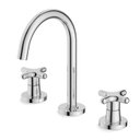 Ver imagem 1 de Misturador para Lavatório de Mesa 3 Furos Bica Alta com Válvula Cross