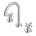 Ver imagem 4 de Misturador para Lavatório de Mesa 3 Furos Bica Alta com Válvula Cross