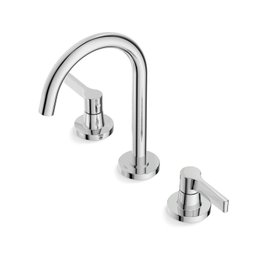 Misturador para Lavatório de Mesa 3 Furos Bica Alta com Válvula Lix - 4