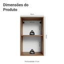 Ver imagem 2 de Armário Aéreo 40 Cm 1 Porta Rustic/crema Vik Madesa
