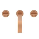 Ver imagem 5 de Misturador para Lavatório de Parede com Válvula de Escoamento Flow Rose Gold Matte Celite