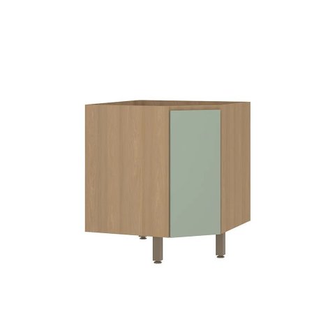 Balcão Modulado Canto Diagonal 74cm X 74cm (sem Tampo) 1 Porta Slim Luciane