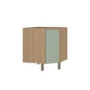 Ver imagem 1 de Balcão Modulado Canto Diagonal 74cm X 74cm (sem Tampo) 1 Porta Slim Luciane