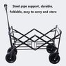 Carrinho Multifuncional Camping Praia Dobrável Roller 100 Kg - 3