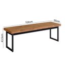 Ver imagem 2 de Banco para Sala de Estar Oxford 104cm Marrom/Woodmel