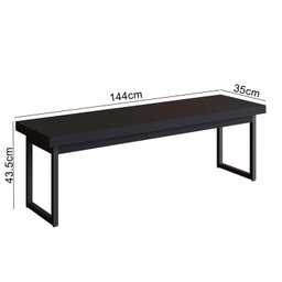 Banco para Sala de Estar Oxford 144cm - 2